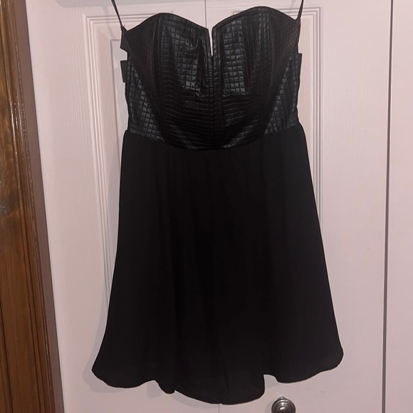 Forever 21 Faux Leather Corset and Flowy Skirt Dress. Size Small. - Picture 1 of 5